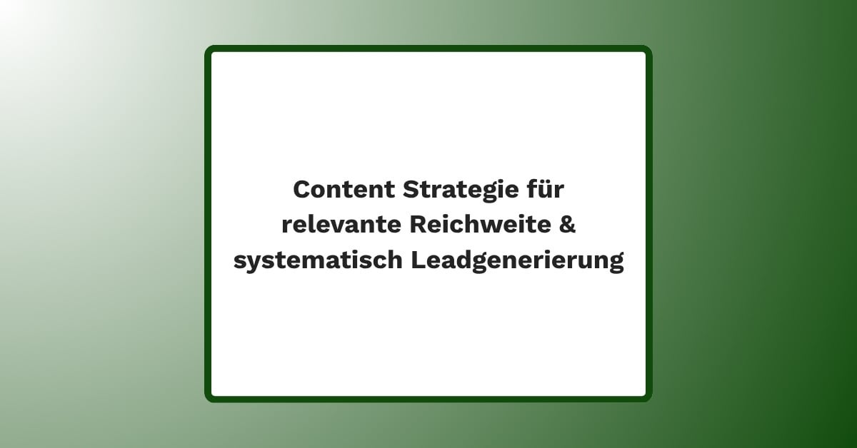 content-strategie